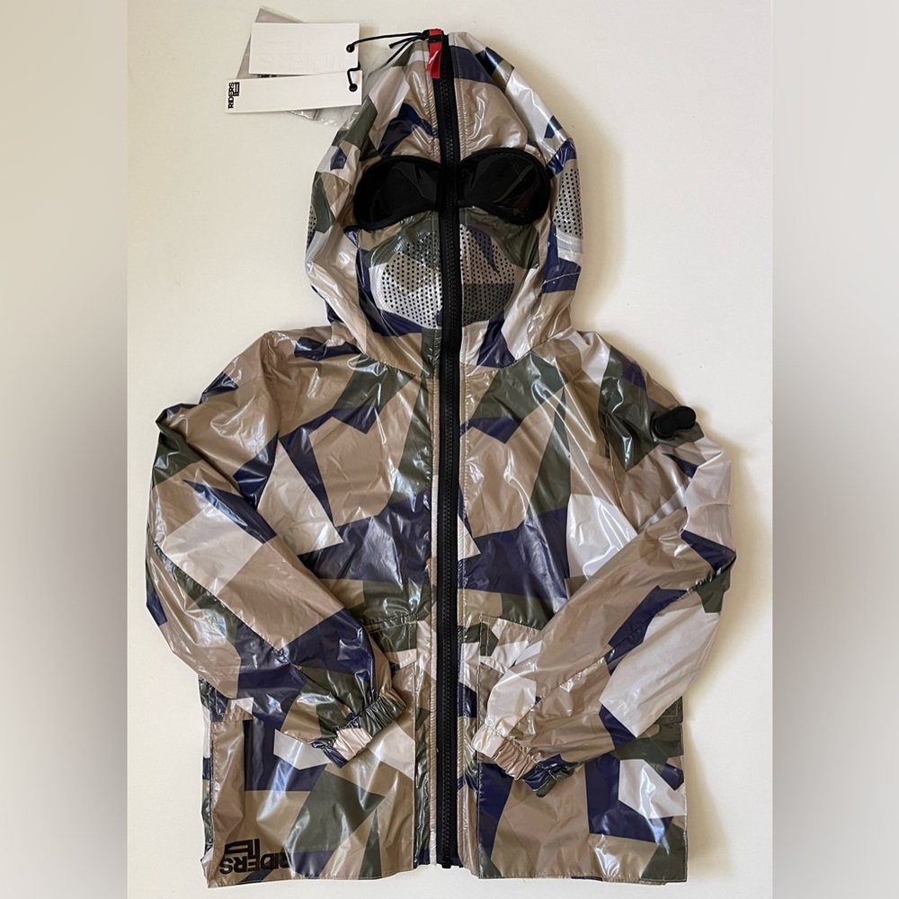 Al Riders On The Storm Boys Camo/Geometric Windbreaker Jacket - 6Y